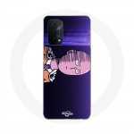 &Uuml;mbris Oppo A74 5G Saitama One Punch Man Anime plakati lillale