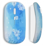 Wireless Mouse Flowers sinine stiil