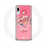 Coque pour Samsung Galaxy A20e TWICE Logo Rouge Affiche What Is Love