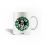 Mug en C&eacute;ramique Starbuck Coffee I love dogs & coffee