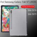 Tahvelarvuti &uuml;mbris Samsung Galaxy Tab S7 2020 11 silikoonist softshell TPU turvapadja kate L&auml;bipaistev kaitse SM-T870 SM-T875 jaoks S7 T870 11 inch puhas