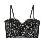 Vesti stiilis Fishbone rinnahoidja Mitmerealine plastikust aluspesu naistele Seksikas kogunev reguleeritav rinnahoidja, mida saab kanda v&auml;liselt S roosa