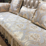 Euroopa stiilis retro libisemiskindel diivani kate Diivani padi Tugitool r&auml;tik Jacquard Four Seasons elutoam&ouml;&ouml;bel Diivani kaitse armrest towel50x60cm
