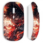 Souris sans fil maniacase blanche One piece Luffy &eacute;nerv&eacute; art manga anime