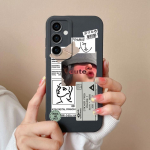 Samsung M15 A15 A55 A35 S24 Ultra S24+ F15 telefoni kaane&uuml;mbriste jaoks mood poiss, t&uuml;druk Kvaliteetne silikoonist pehme kaamera kaitsekork kaitseraud Galaxy jaoks Samsung S24