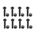 for Longboard Skateboard Assembly Parts Black_35mm_8pcs