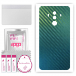 apgo Protective Skin Sticker for the back compatible with Huawei Mate 10 Pro, Wrap Film, Foil, Vinyl - Pattern Carbon Chameleon CAKA1