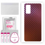 apgo skin sticker film foil vinyl for the BACK compatible with Honor V30, scratch-resistant, easy to install - Carbon Chameleon CAKA5