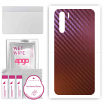 apgo skin sticker film foil vinyl for the BACK compatible with Oppo A91, scratch-resistant, easy to install - Carbon Chameleon CAKA5