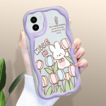 Armas koomiksimustriga kreemja tekstuuriga korpus, lainelise servaga pehme silikoonkaanega telefoni&uuml;mbris Xiaomi Redmi jaoks Redmi 10 valge