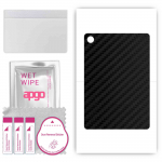 apgo Protective Skin Sticker for the back compatible with Amazon Fire 7 (2022), Wrap Film, Foil, Vinyl - Pattern Carbon Black
