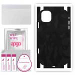apgo Protective Skin Sticker for the back+sides compatible with Apple iPhone 11, Full Wrap Film, Foil, Vinyl - Pattern Black Camo