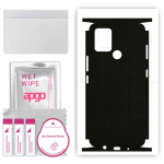 apgo Protective Skin Sticker for the back+sides compatible with Tecno Pova, Full Wrap Film, Foil, Vinyl - Pattern Matrix