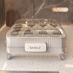 K&ouml;&ouml;gi &auml;ravoolurest, suure mahutavusega n&otilde;ude hoiukast, kaanega tolmukindel, lauan&otilde;ude hoiustamine ja korraldamine valge