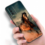 Running Horse Animal telefoni&uuml;mbris Xiaomi Redmi Note 10 9 Pro Max 10S 10T 9A 9C 9S 9T 8A 8T 8 7 Pro pehme TPU must kate jaoks Redmi 8