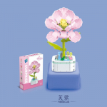 Lillekimp Ehitusplokk p&auml;evalillemudel Koost Kaunistus M&auml;nguasjad Lastele J&otilde;ulukingitus Hibiscus rose-127Pcs