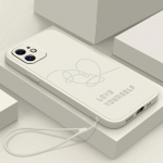 Samsung Galaxy A14 A24 A54 A34 iPhone 11 12 13 14 15 Pro Max Xiaomi Redmi 13C Huawei Straight Edge pehme telefoni&uuml;mbris NY11 Love Yourself Flower Huawei Nova 8i elevandiluuvalge