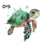 Cartoon Merikilpkonna WC-kleebis Eemaldatav isekleepuv veekindel PVC-elutuba Vannitoa seinakunst Loomade tualettruumi kaane kaunistuskleebis Tortoise