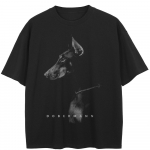 T&auml;navar&otilde;ivad Dobermann Graafiline T-s&auml;rk Puuvillane Unisex Tops T-s&auml;rk Suvine l&uuml;hikeste varrukatega T-s&auml;rk M must