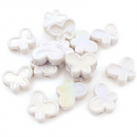 Kodu Peotarbed Kaelakee K&auml;sitsi valmistatud materjalid 5 tk liblikas lahtised helmed k&auml;ev&otilde;ru DIY UV pimestav akr&uuml;&uuml;l Ehted Aksessuaarid Mood valge