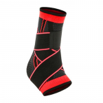 3D Weaving Ankle Brace with Strap Belt Pressurized Basketball Gym Sports Badminton Ankle Support Elastic Breathable Free Size sinine