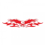 3tk The Eagle Fire Totems Autokleebis Ise ise modelleeriv kapuuts Vin&uuml;&uuml;lkleebised Aksessuaarid Sporditiivad V&otilde;idus&otilde;idu triibud kattekleebis 50X15CM