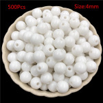 4 mm mitmev&auml;rvilised ehtetarvikud ehete jaoks Leidude leidmine Mullav&auml;rv 500 tk K&auml;sitsi valmistatud materjal DIY k&auml;sit&ouml;&ouml; lahtised helmed akr&uuml;&uuml;ltarvikud about 500Pcs 4mm