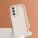 Pehme silikoonist ruudukujulise redeliga printimismustriga telefoni korpus T&auml;iskaanega kaamera p&otilde;rutuskindel kaitse kummist &uuml;mbris Samsungile Samsung A05 must