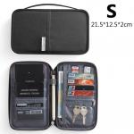 Reisipassi kott krediit-ID kaardi hoidja korraldaja sularahakott veekindel dokumendikott rahakott pakett &uuml;mbris kaart ja; ID omanikud S must