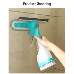 4-&uuml;hes aknakraabits, kahepoolne puhastushari, pihustuspott k&auml;sn, p&uuml;hkimishari p&otilde;randahari majapidamises kasutatava du&scaron;iklaasi puhastust&ouml;&ouml;riist sinine