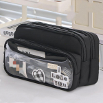 Moodsad lihtsad pliiatsi&uuml;mbrised tudengipoistele t&uuml;drukutele Magusad &uuml;hev&auml;rvilised pliiatsikotid Suure mahutavusega kirjatarvete hoiukott Kooli kohv