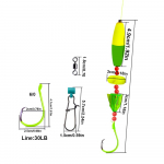 KALAP&Uuml;&Uuml;K 1tk S&auml;ga seadmed S&auml;ga ujukiseadmed S&auml;gap&uuml;&uuml;giriistad Santee Rig 6/0 8/0 Ringkonksud ujukitele s&auml;ga 6/0#