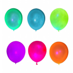 10 tk Neon Glow &otilde;hupallid, korduvkasutatavad helendavad pimeduses &otilde;hupallid Neoon Glow peo&otilde;hupallid, fluorestseeruvad s&uuml;nnip&auml;evapeo kujundusega laste m&auml;nguasi