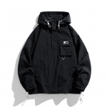 Meeste &otilde;hukesed jakid mantlid Harajuku kapuutsiga pullover jope Meeste tuulejope mantel Meeste v&auml;lisr&otilde;ivad 5XL must