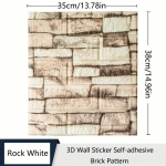 15/20 tk 3D vahttellis pehme tapeet seinakleebis seinapaneel kooriv liim Vin&uuml;&uuml;l veekindel hallituskindel tuba Kodu Elutuba Vannituba K&ouml;&ouml;k 15pcs