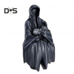 Halloweeni grimmil&otilde;ikaja kujuke &otilde;udne must r&uuml;&uuml; Surmakummitus vaigustus skulptuur siseruumides kodukontori t&ouml;&ouml;lauakaunistus ornament festivali kingitus B