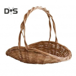 Rotangist korv k&auml;epidemega Aia korv Keskkonnas&otilde;bralik Hoolikas punumine Mitmek&uuml;lg Mitmeotstarbeline Punutud korv Pikniku Puuviljade hoiukorv L