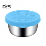 40 ml kaanega salatikastmekonteinerid Lekkekindlad roostevabast terasest kastmen&otilde;ud l&otilde;unakarbideks Piknikuks reisimiseks puuviljad suupisted kastmekonteinerid piparm&uuml;ndiroheline v&auml;rv