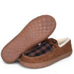 Talvised puuvillased kingad meestele, lisakashmiiriga, soojad, paksud, libisevad mokassiinid 50 brown