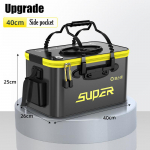 Kaasaskantav kalastuskott Kokkupandav kalastus&auml;mber Live Fish Box telkimisvee mahuti basseini p&uuml;&uuml;givahendite hoiukott 40cm must