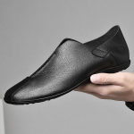 Meeste kingad Vintage Classic Slip On Meeste kingad &uuml;mmarguse varbaga &otilde;ues S&uuml;gisene mokassiinid seemisnahast Trendikas peokingad meeste jalan&otilde;ud 6