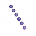 6 tk 13,56Mhz Iso14443A Ntag 213 Chip Rfid Kleepsilt Sinine Nfc Ntag213 144 baiti Wet Tag kleebised Nfc telefonile