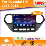 Android Hyundai i10 2013 - 2017 Vasakpoolse rooliga Auto Raadio Multimeedia Video GPS Navigatsioon Carplay Auto 5G Tagurduskaamera 4 core 1GB+32GB carplay