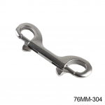 1tk 76-115MM 304/316 roostevabast terasest kahepeaga sukeldumiskonksuga B-kujuline kiirkinnitusega vedrulukk BCD sukeldumisvarustuse tarvikud #470464 76MM-304