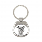 Griffon Bruxellois, Brussels Griffon - keychain with a dog, keychain with a print, personalized pendant from the Art-Dog brand