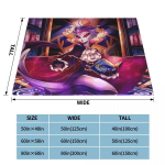 Stolase tekikate Helluva Boss Anime Flanell Viskatekid Lennukireisikaunistus &Uuml;lipehmed soojad voodikatted 75x100cm 30x40in