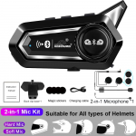 BT31Pro mootorratta Bluetooth-kiivri peakomplekt, IPX6 veekindel, m&uuml;rasummutus, 2 s&otilde;itjat, 300M sisetelefon