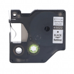 12 mm sildivalmistaja teibi asenduslint, 23,0 jala pikkune veekindel k&otilde;rge lamineeritud sildivalmistaja lint testimiseks Black On White Background