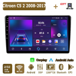 Android Carplay autoraadio Citroen C5 2 jaoks 2008-2017 Multimeediumim&auml;ngija peaseade Stereo GPS Navigatsioon BT WIFI 2+32GB 2+32GB