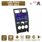 Android Carplay autoraadio Lada Priora 2007-2013 multimeediumipleieri peakomplekti stereo GPS-navigatsioon BT WIFI 2+32GB 1+16GB h&otilde;be